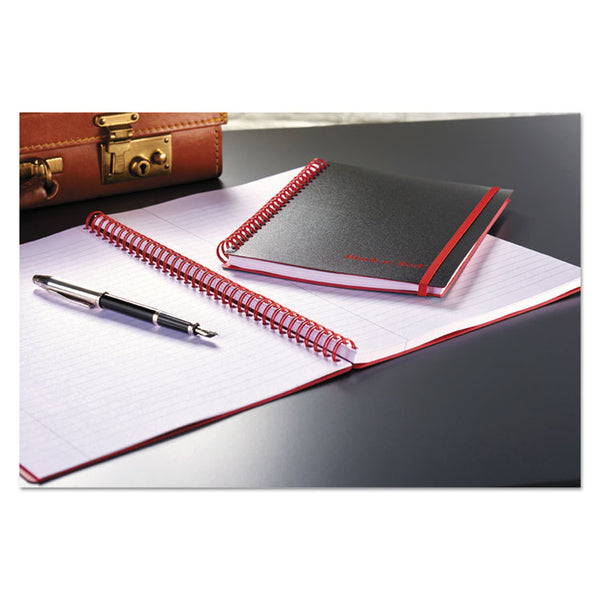 Black n' Red™ Flexible Cover Twinwire Notebooks, SCRIBZEE Compatible, 1-Subject, Wide/Legal Rule, Black Cover, (70) 11 x 8.5 Sheets (JDKK66652) Each