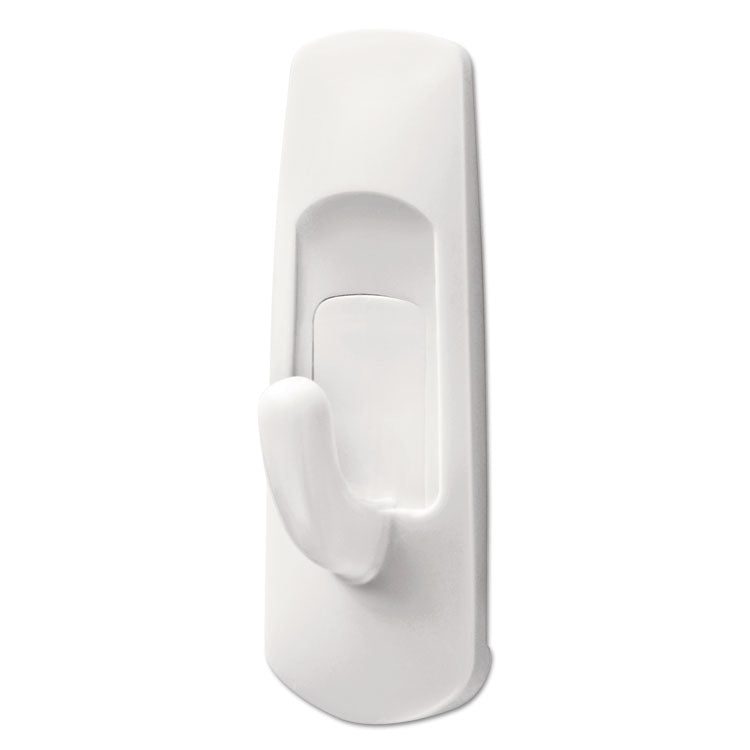 Command™ General Purpose Hooks, Small, Plastic, White, 1 lb Capacity, 24 Hooks and 28 Strips/Pack (MMM17002MPES) Pack of 24
