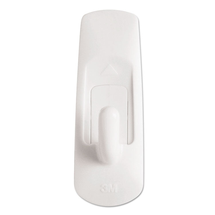 Command™ General Purpose Hooks, Small, Plastic, White, 1 lb Capacity, 24 Hooks and 28 Strips/Pack (MMM17002MPES) Pack of 24