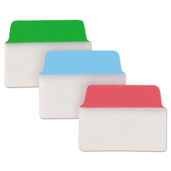 Avery® Ultra Tabs Repositionable Tabs, Standard: 2" x 1.5", 1/5-Cut, Assorted Colors (Blue, Green and Red), 24/Pack (AVE74754)