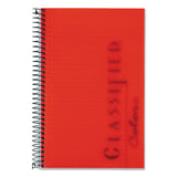 TOPS™ Color Notebooks, 1-Subject, Narrow Rule, Ruby Red Cover, (100) 8.5 x 5.5 White Sheets (TOP73505) Each