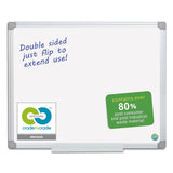 MasterVision® Earth Silver Easy-Clean Dry Erase Board, Reversible, 36 x 24, White Surface, Silver Aluminum Frame (BVCMA0300790) Each