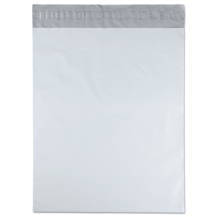 Quality Park™ Redi-Strip Poly Mailer, #5 1/2, Square Flap with Perforated Strip, Redi-Strip Adhesive Closure, 14 x 17, White, 100/Pack (QUA46200) Pack of 100