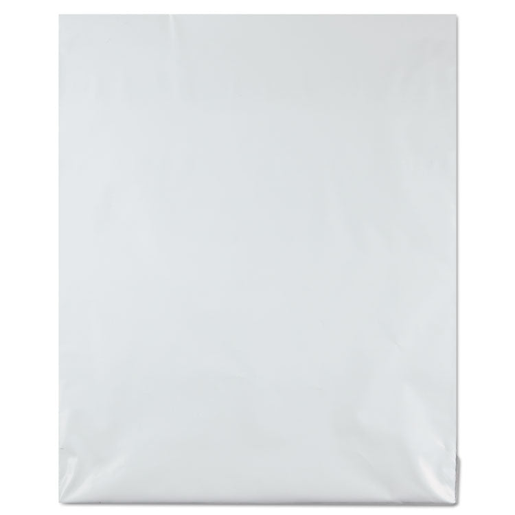 Quality Park™ Redi-Strip Poly Mailer, #5 1/2, Square Flap with Perforated Strip, Redi-Strip Adhesive Closure, 14 x 17, White, 100/Pack (QUA46200) Pack of 100