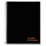 TOPS™ JEN Action Planner, 1-Subject, Narrow Rule, Black Cover, (84) 8.5 x 6.75 Sheets (TOP63827) Each