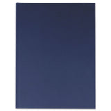 Universal® Casebound Hardcover Notebook, 1-Subject, Wide/Legal Rule, Dark Blue Cover, (150) 10.25 x 7.63 Sheets (UNV66352)