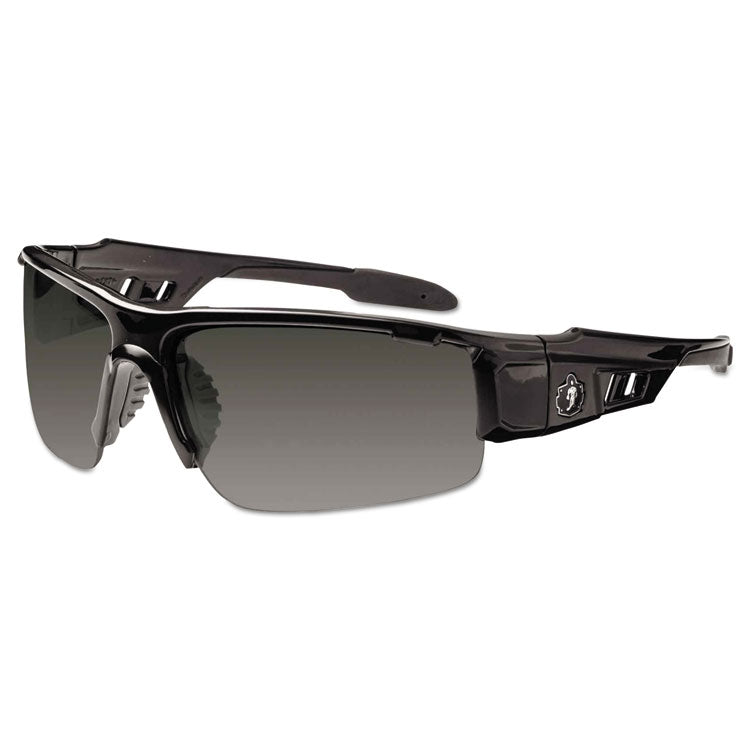 ergodyne® Skullerz Dagr Safety Glasses, Black Frame/Smoke Lens, Nylon/Polycarb (EGO52030) Each