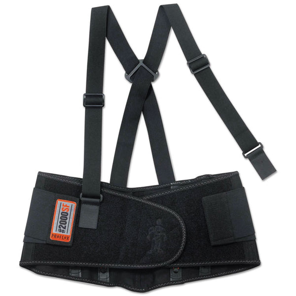 ergodyne® ProFlex 2000SF High-Performance Spandex Back Support Brace, Small, 25" to 30" Waist, Black (EGO11282) Each