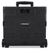 Universal® Collapsible Mobile Storage Crate, Plastic, 18.25 x 15 x 18.25 to 39.37, Black (UNV14110) Each