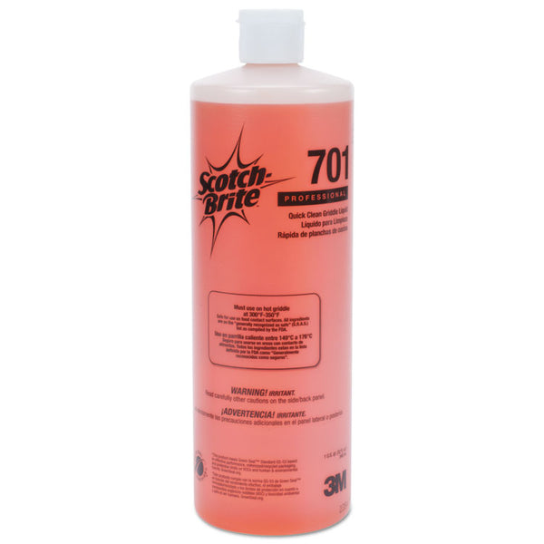 Scotch-Brite™ PROFESSIONAL Quick Clean Griddle Liquid, 1 qt Bottle, 4/Carton (MMM26012) Case of 4