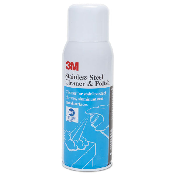 3M™ Stainless Steel Cleaner and Polish, Lime Scent, 10 oz Aerosol Spray (MMM59158)