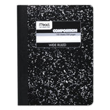 Mead® Composition Book, Wide/Legal Rule, Black Cover, (100) 9.75 x 7.5 Sheets (MEA09910)