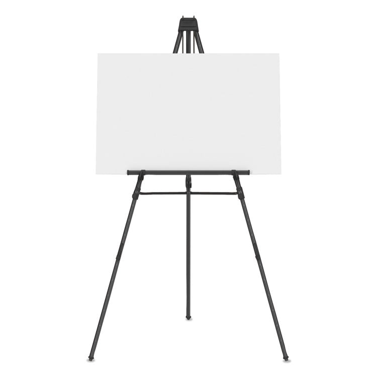 Quartet® Aluminum Heavy-Duty Display Easel, 38" to 66" High, Aluminum, Black (QRT56E) Each
