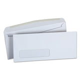 Universal® Open-Side Business Envelope, 1 Window, #10, Square Flap, Gummed Closure, 4.13 x 9.5, White, 500/Box (UNV36321)