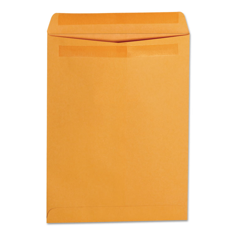 Universal® Self-Stick Open End Catalog Envelope, #10 1/2, Square Flap, Self-Adhesive Closure, 9 x 12, Brown Kraft, 250/Box (UNV35290) Case of 250