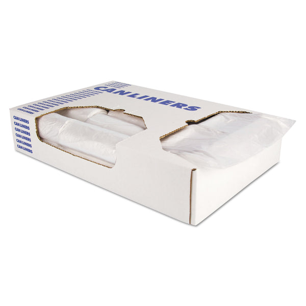 Heritage High-Density Waste Can Liners, 56 gal, 22 mic, 46" x 50", Natural, 20 Bags/Roll, 5 Rolls/Carton (HERZ9250WNR01) Case of 100