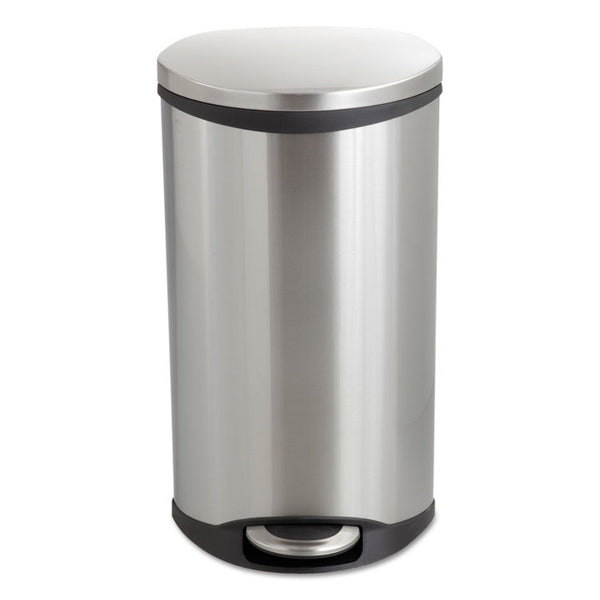 Safco® Step-On Medical Receptacle, 7.5 gal, Steel, Stainless Steel (SAF9902SS)
