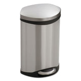 Safco® Step-On Medical Receptacle, 3 gal, Steel, Stainless Steel (SAF9901SS) Each