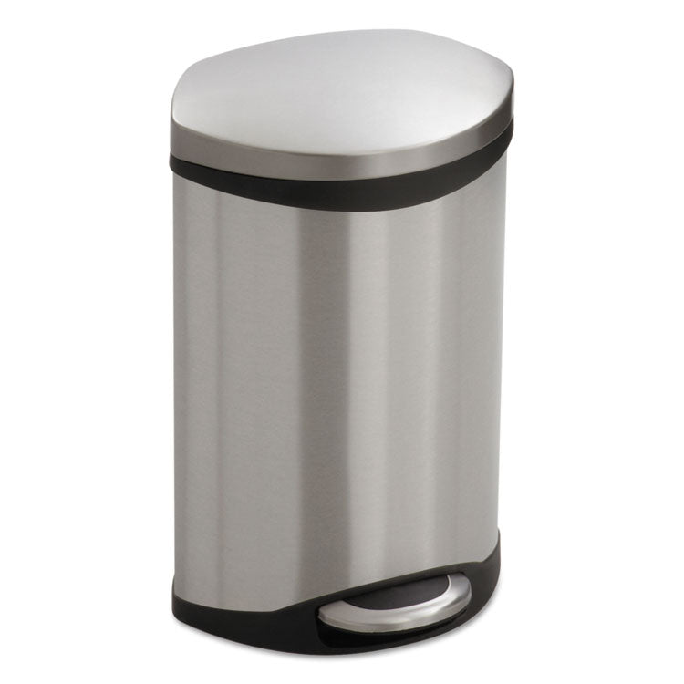 Safco® Step-On Medical Receptacle, 3 gal, Steel, Stainless Steel (SAF9901SS) Each