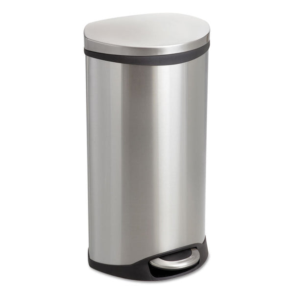 Safco® Step-On Medical Receptacle, 7.5 gal, Steel, Stainless Steel (SAF9902SS)