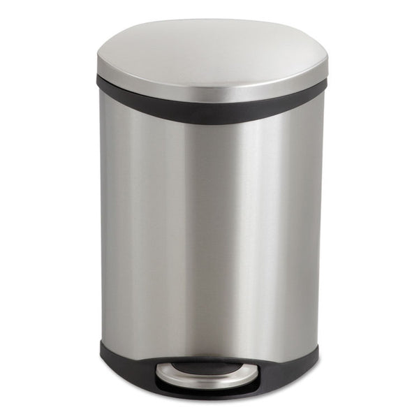 Safco® Step-On Medical Receptacle, 3 gal, Steel, Stainless Steel (SAF9901SS)