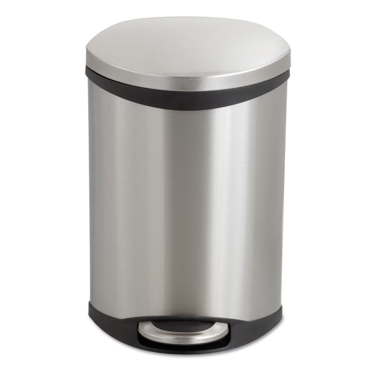 Safco® Step-On Medical Receptacle, 3 gal, Steel, Stainless Steel (SAF9901SS) Each