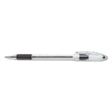 Pentel® R.S.V.P. Ballpoint Pen, Stick, Medium 1 mm, Black Ink, Clear/Black Barrel, Dozen (PENBK91A) Box of 12