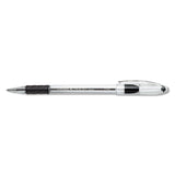 Pentel® R.S.V.P. Ballpoint Pen, Stick, Fine 0.7 mm, Black Ink, Clear/Black Barrel, Dozen (PENBK90A) Box of 12