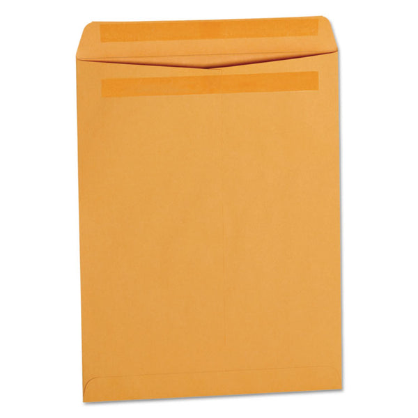 Universal® Self-Stick Open End Catalog Envelope, #13 1/2, Square Flap, Self-Adhesive Closure, 10 x 13, Brown Kraft, 250/Box (UNV35292)