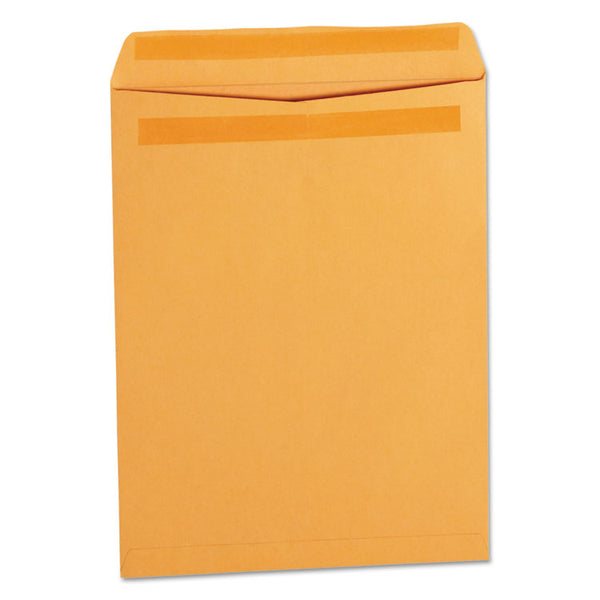 Universal® Self-Stick Open End Catalog Envelope, #12 1/2, Square Flap, Self-Adhesive Closure, 9.5 x 12.5, Brown Kraft, 250/Box (UNV35291)