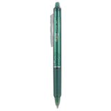 Pilot® FriXion Clicker Erasable Gel Pen, Retractable, Fine 0.7 mm, Green Ink, Green Barrel, Dozen (PIL31476)