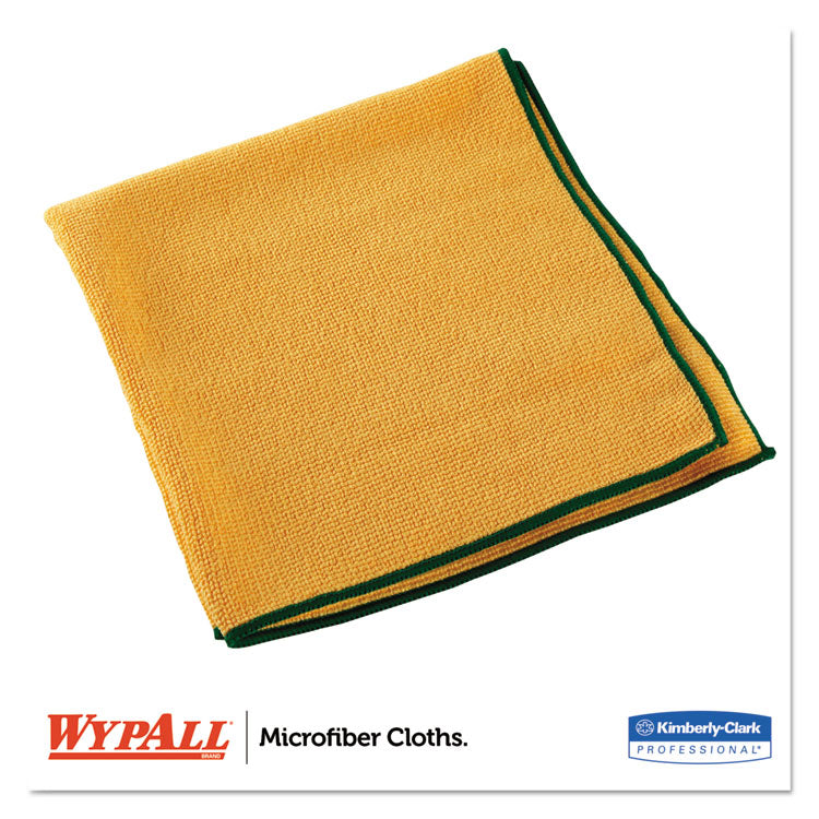 WypAll® Microfiber Cloths, Reusable, 15.75 x 15.75, Yellow, 24/Carton (KCC83610CT)