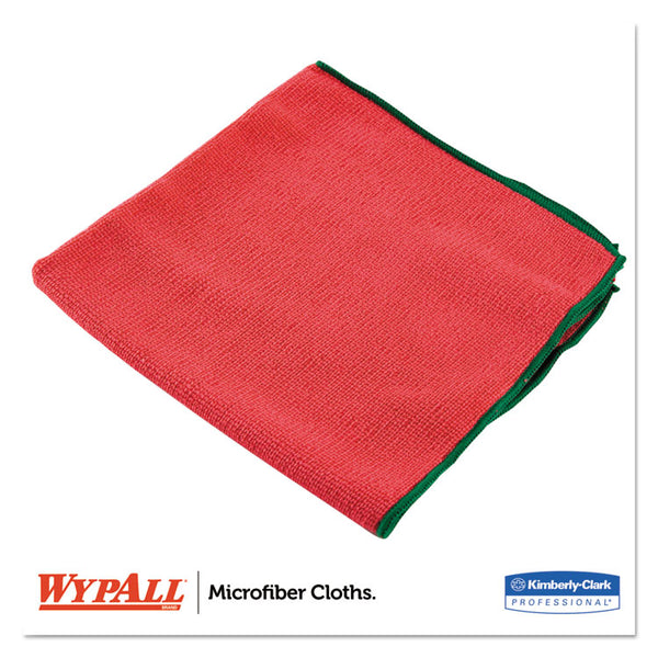 WypAll® Microfiber Cloths, Reusable, 15.75 x 15.75, Red, 6/Pack, 4 Packs/Carton (KCC83980) Each