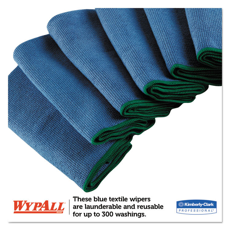 WypAll® Microfiber Cloths, Reusable, 15.75 x 15.75, Blue, 24/Carton (KCC83620CT) 4 Boxes of 6