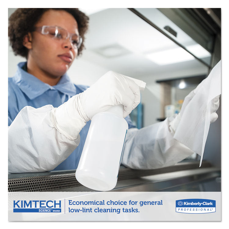 Kimtech™ Precision Wipers, POP-UP Box, 1-Ply, 11.8 x 11.8, Unscented, White, 196/Box, 15 Boxes/Carton (KCC75512) Case of 280