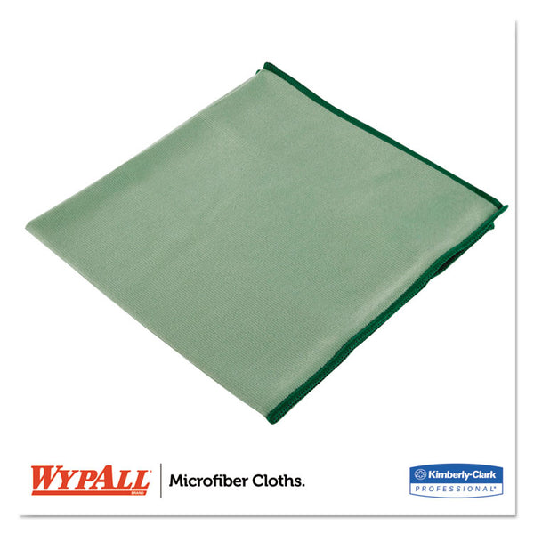 WypAll® Microfiber Cloths, Reusable, 15.75 x 15.75, Green, 6/Pack (KCC83630)
