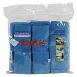 WypAll® Microfiber Cloths, Reusable, 15.75 x 15.75, Blue, 24/Carton (KCC83620CT) 4 Boxes of 6