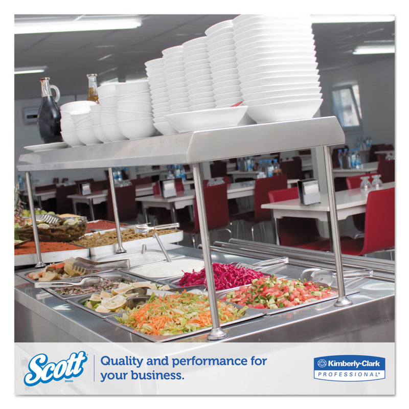 Scott Low-Fold Dispenser Napkins, 1-Ply, 12" x 7", White, 250/Pack, 32 Packs/Carton (98720KIM) Case of 8000