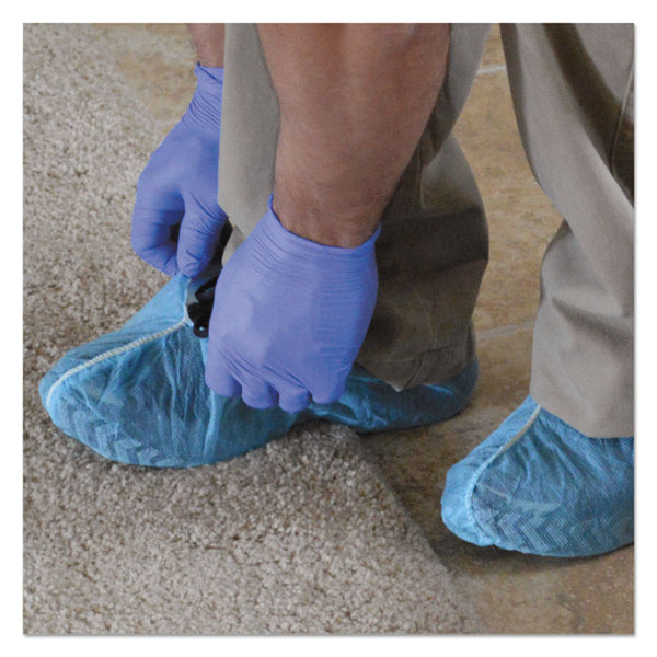 KleenGuard™ A10 Light Duty Shoe Covers, Polypropylene, One Size Fits All, Blue, 300/Carton (KCC36811) Case of 300