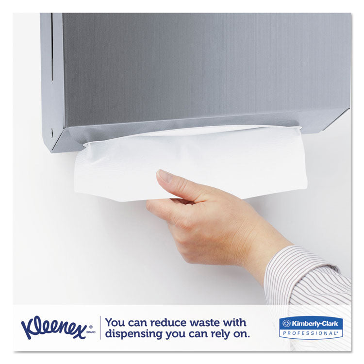 Kleenex® Premiere Folded Towels, 1-Ply, 9.4 x 12,4, White, 120/Pack, 25 Packs/Carton (KCC13254) Case of 3000