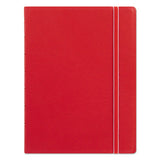Filofax® Notebook, 1-Subject, Medium/College Rule, Red Cover, (112) 8.25 x 5.81 Sheets (REDB115008U)