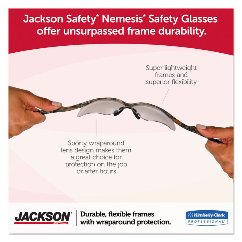 KleenGuard™ Nemesis Readers Safety Glasses, Smoke Frame, Smoke Polycarbonate Lens (ANS22516) Each