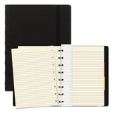 Filofax® Notebook, 1-Subject, Medium/College Rule, Black Cover, (112) 8.25 x 5.81 Sheets (REDB115007U) Each
