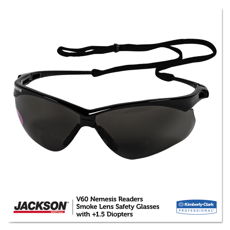 KleenGuard™ Nemesis Readers Safety Glasses, Smoke Frame, Smoke Polycarbonate Lens (ANS22516) Each