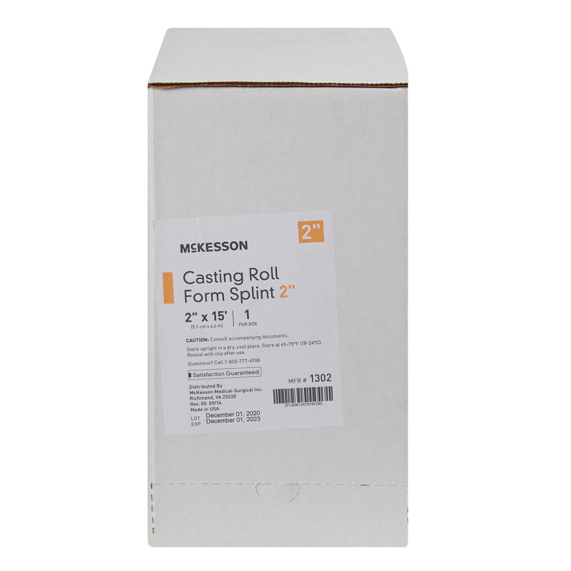 McKesson Padded Splint Roll 2 Inch X 15 Foot Fiberglass White (862506_CS) 2/CS