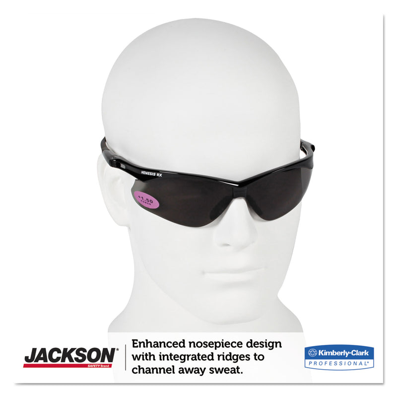 KleenGuard™ Nemesis Readers Safety Glasses, Smoke Frame, Smoke Polycarbonate Lens (ANS22516) Each