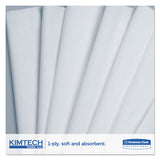 Kimtech™ Precision Wipers, POP-UP Box, 2-Ply, 14.7 x 16.6, Unscented, White, 92/Box, 15 Boxes/Carton (KCC05517)