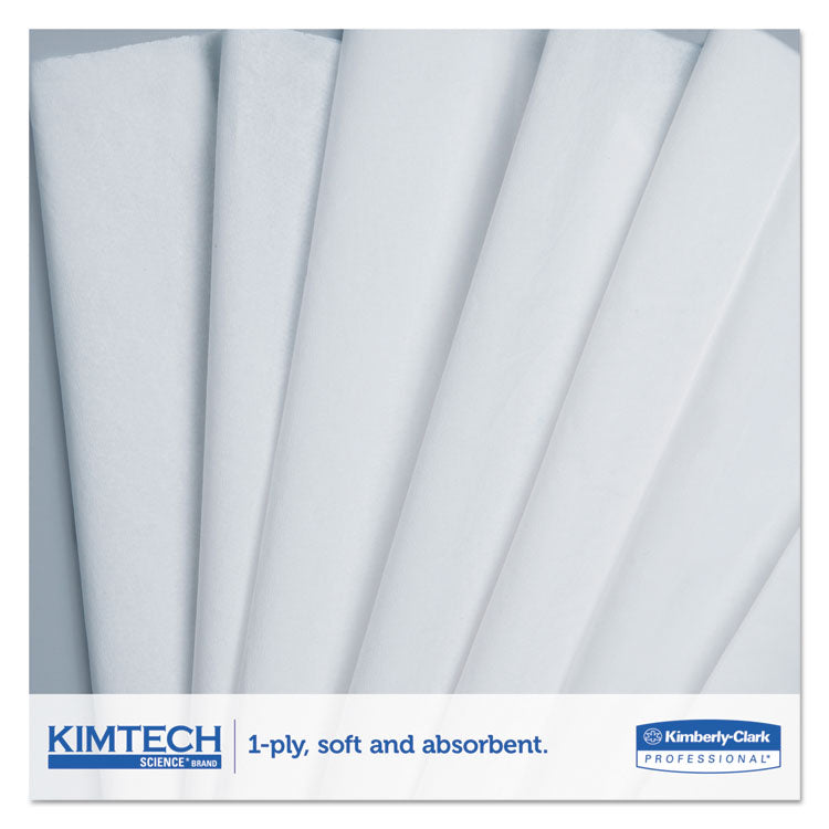 Kimtech™ Precision Wipers, POP-UP Box, 2-Ply, 14.7 x 16.6, Unscented, White, 92/Box, 15 Boxes/Carton (KCC05517)