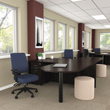 Alera® Alera Valencia Series D-Top Desk, 71" x 35.5" x 29.63", Espresso (ALEVA277236ES) Each