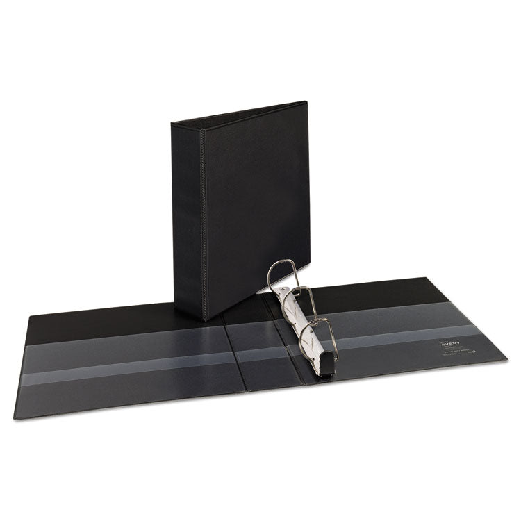 Avery® Heavy-Duty Non Stick View Binder with DuraHinge and Slant Rings, 3 Rings, 2" Capacity, 11 x 8.5, Black, (5500) (AVE05500) Each